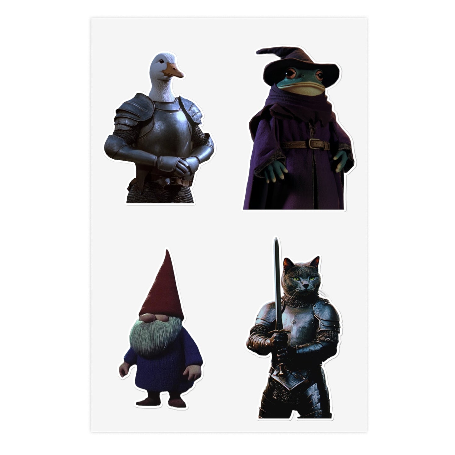 The Frog Mage Characters Sticker Sheet