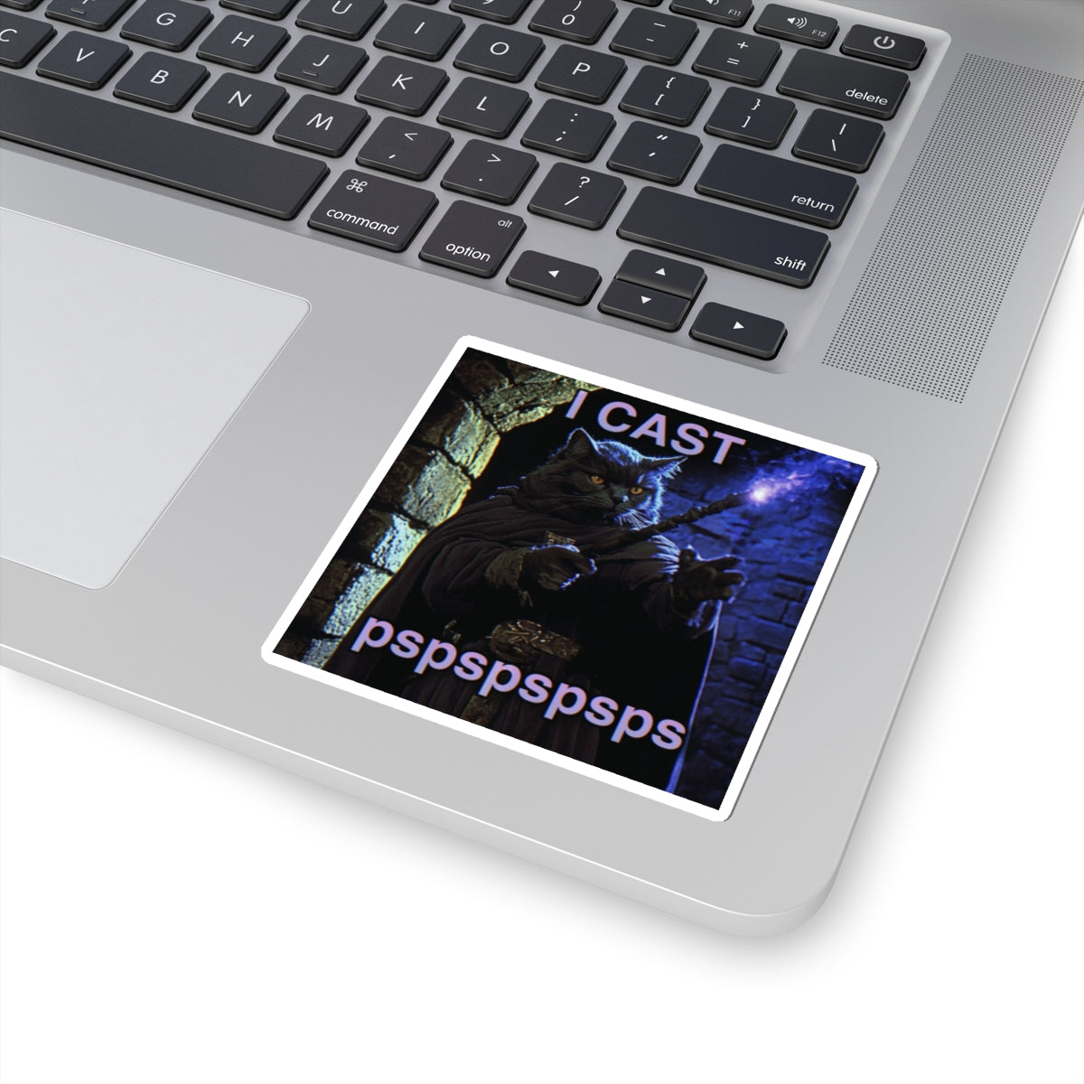 I Cast pspspspsps | The Cat Mage Sticker