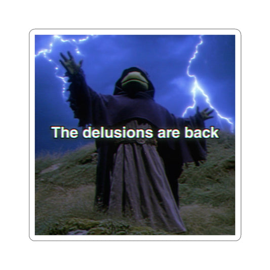 The Delusions are Back | The Lizard Mage Sticker