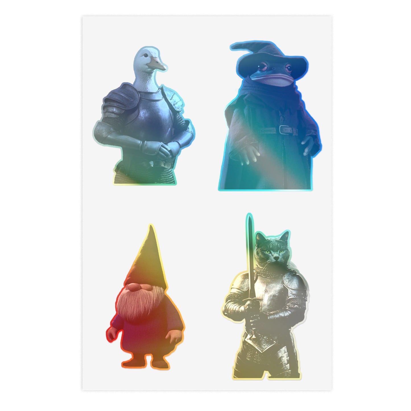 The Frog Mage Characters Sticker Sheet