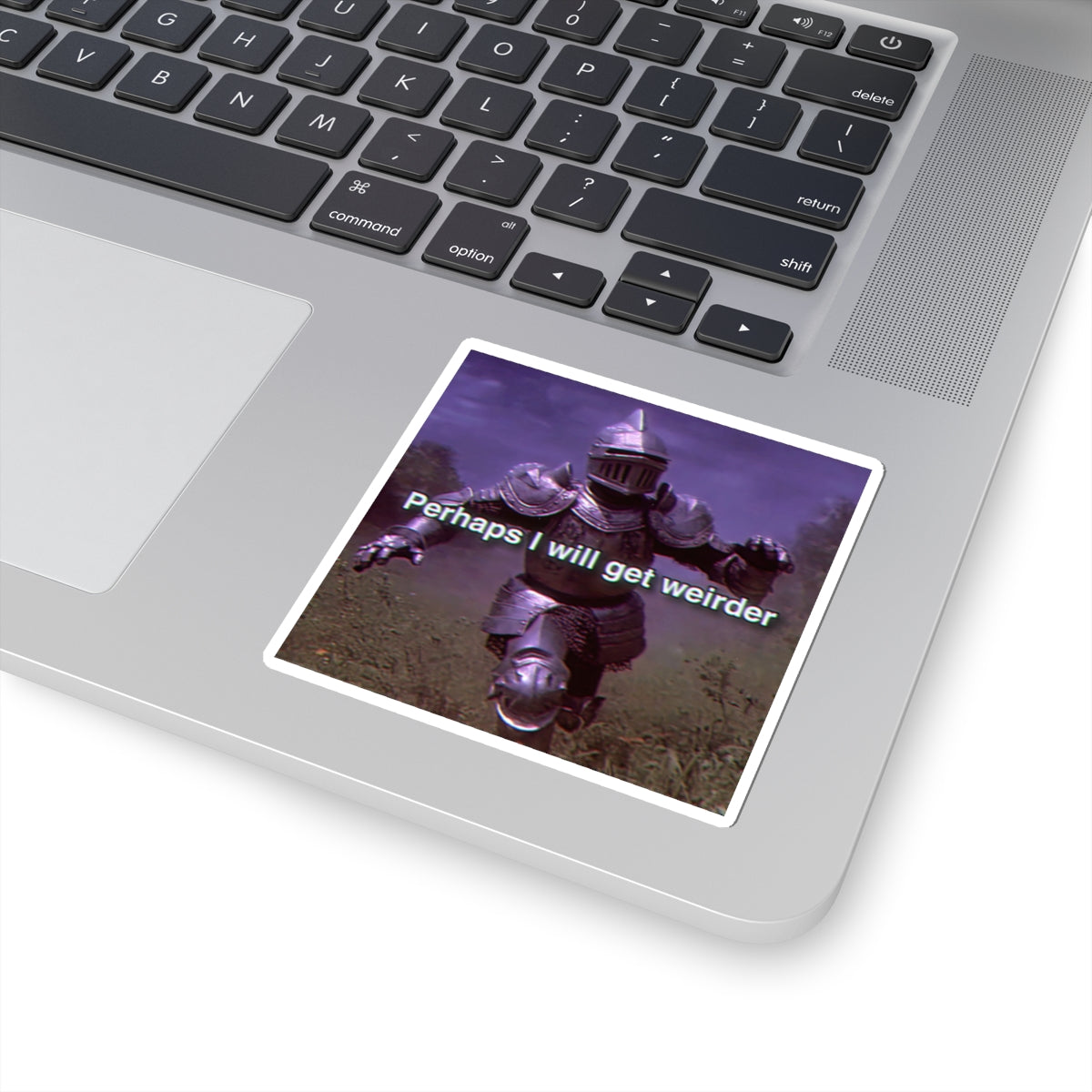 Perhaps I Will get Weirder | Medieval Knight Sticker