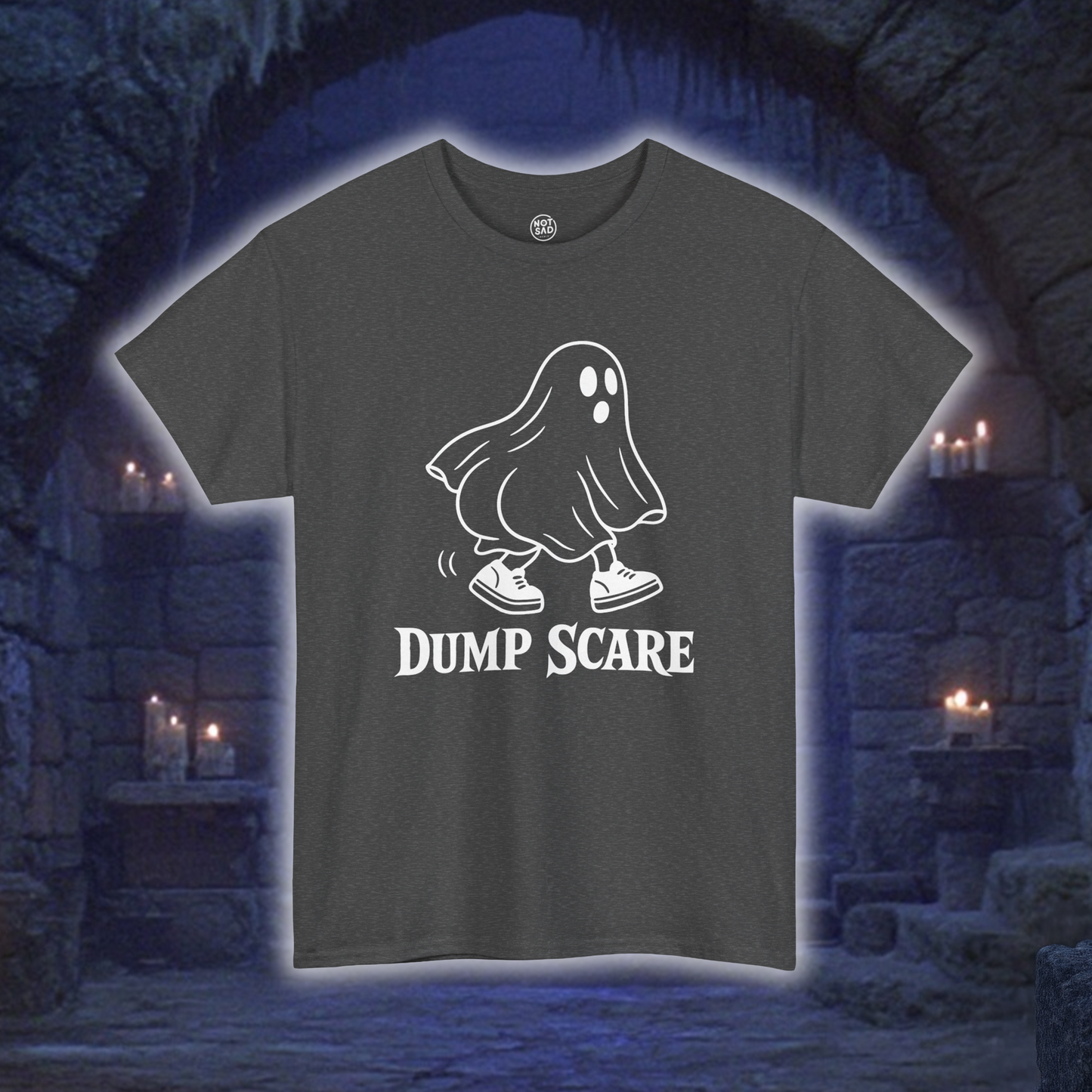 Dump Scare Ghost T-Shirt | Funny Halloween Ghost Tee
