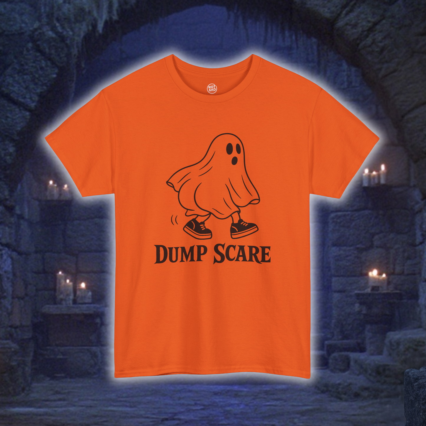 Dump Scare Ghost T-Shirt | Funny Halloween Ghost Tee