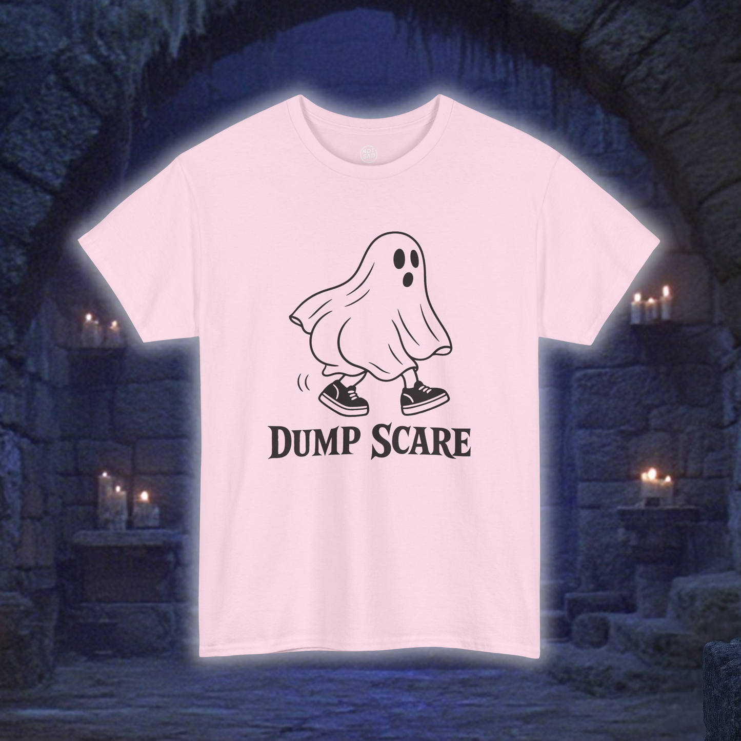 Dump Scare Ghost T-Shirt | Funny Halloween Ghost Tee