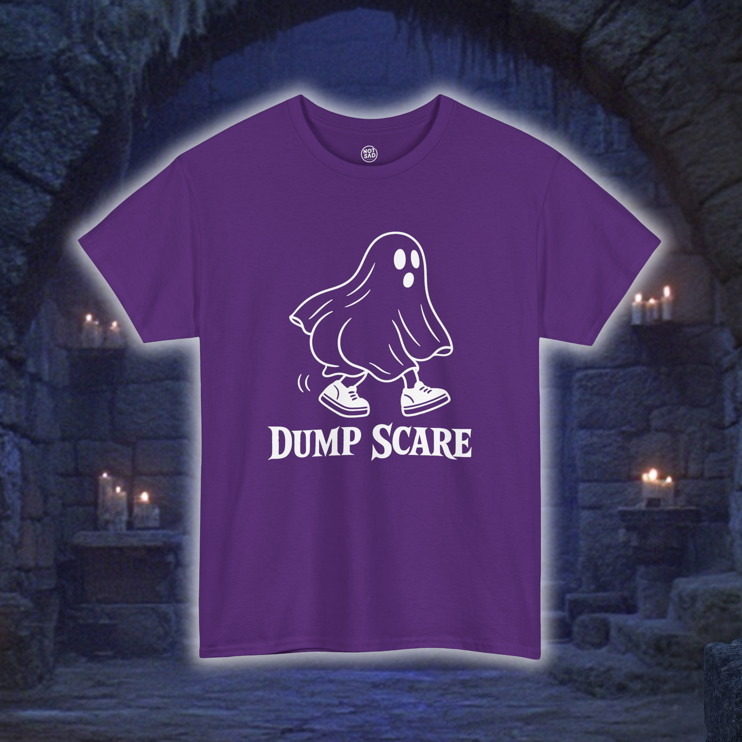 Dump Scare Ghost T-Shirt | Funny Halloween Ghost Tee