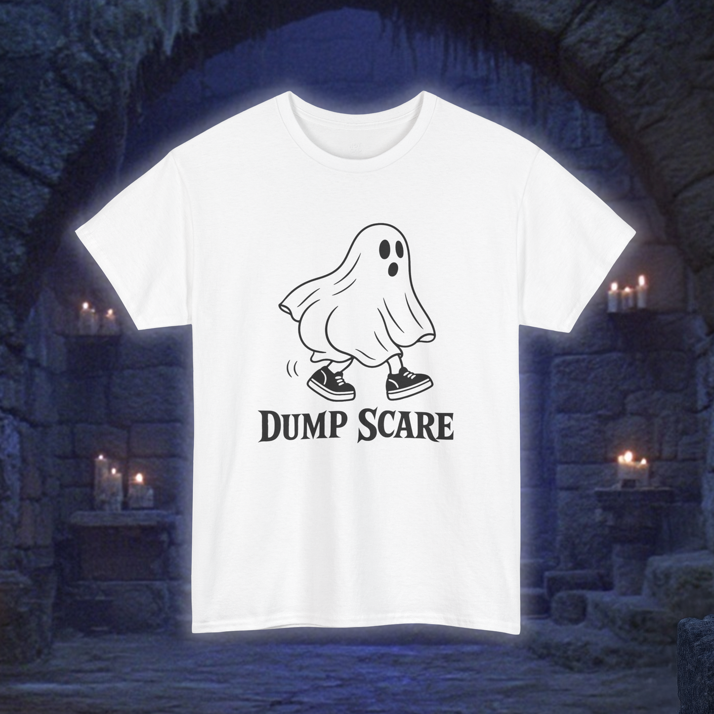 Dump Scare Ghost T-Shirt | Funny Halloween Ghost Tee