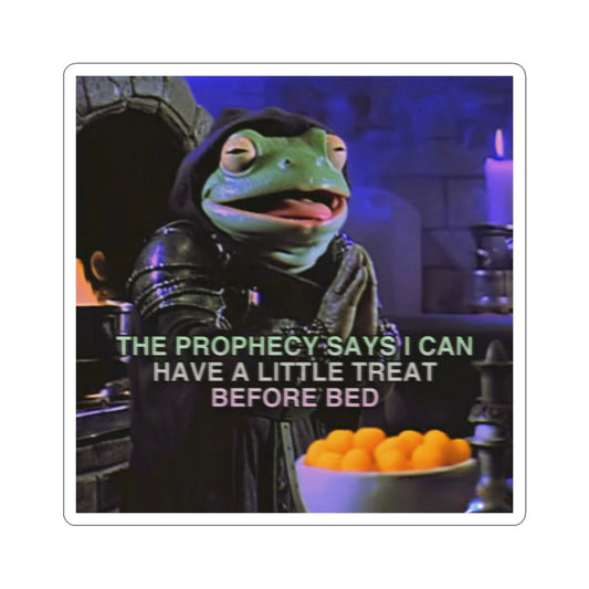 A Little Treat Before Bed | The Frog Mage Sticker