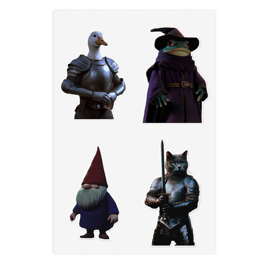The Frog Mage Characters Sticker Sheet