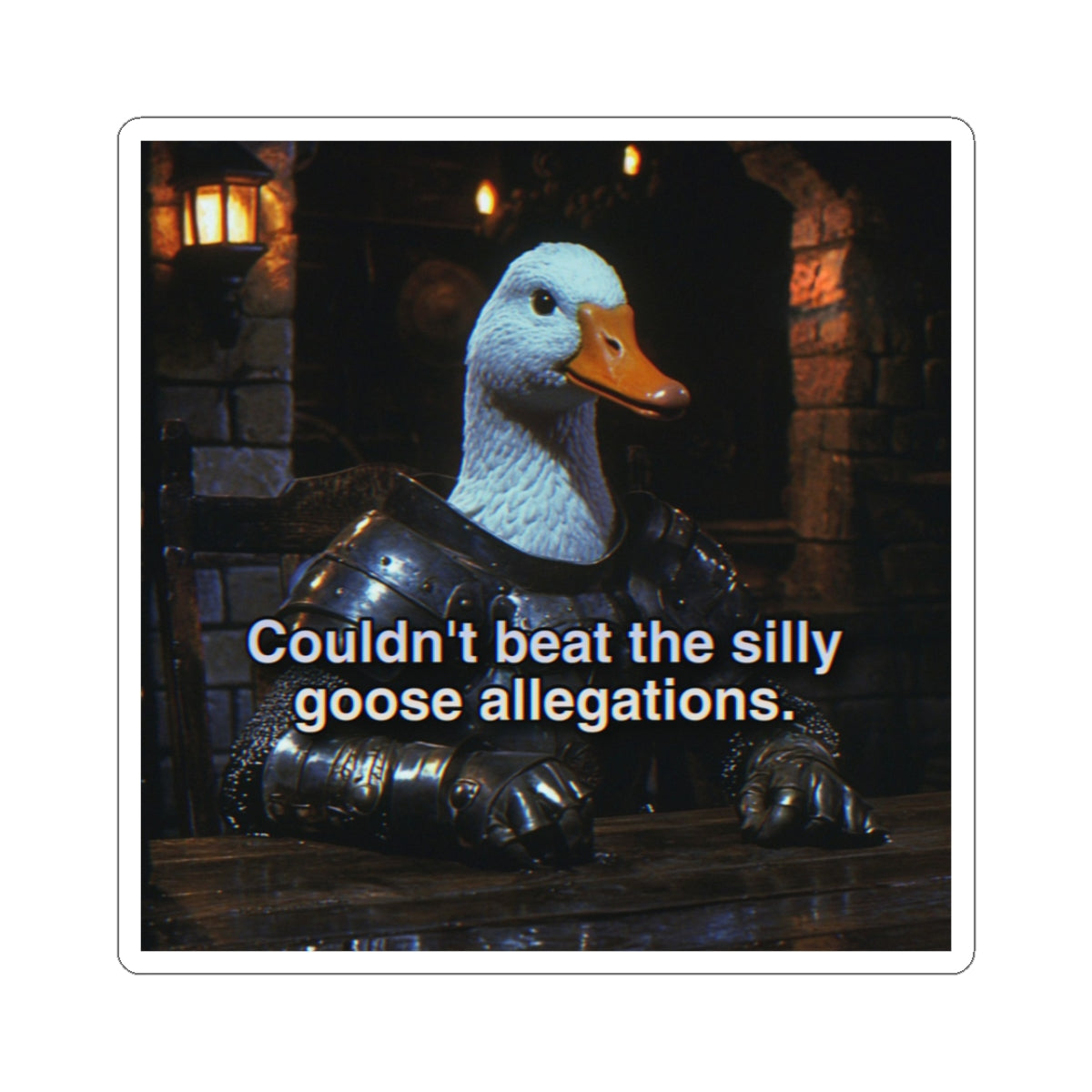 Silly Goose Allegations | Lord Gander Sticker
