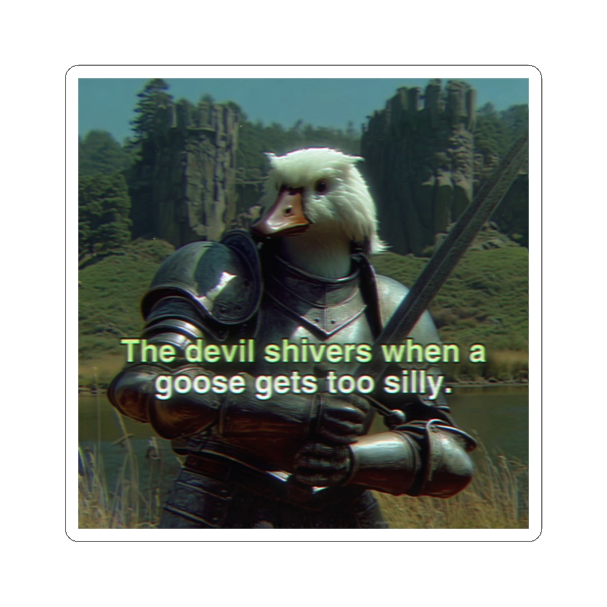 The Devil Shivers | Lord Gander Sticker