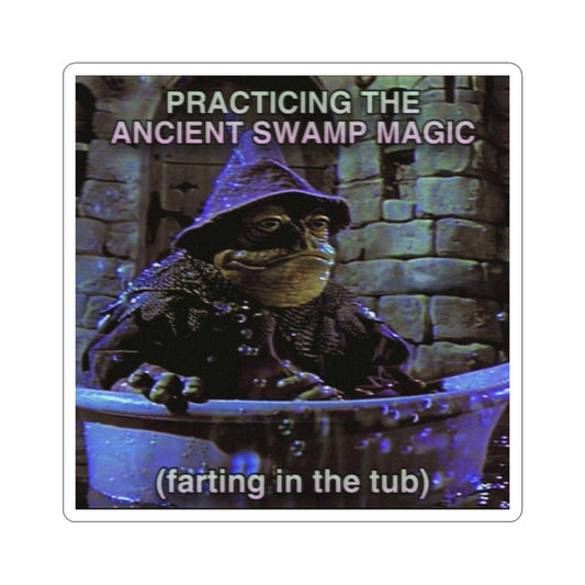 Farting in the Tub Swamp Magic | The Frog Mage Sticker