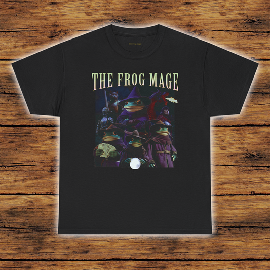 The Frog Mage – Medieval Dark Fantasy Collage Tee