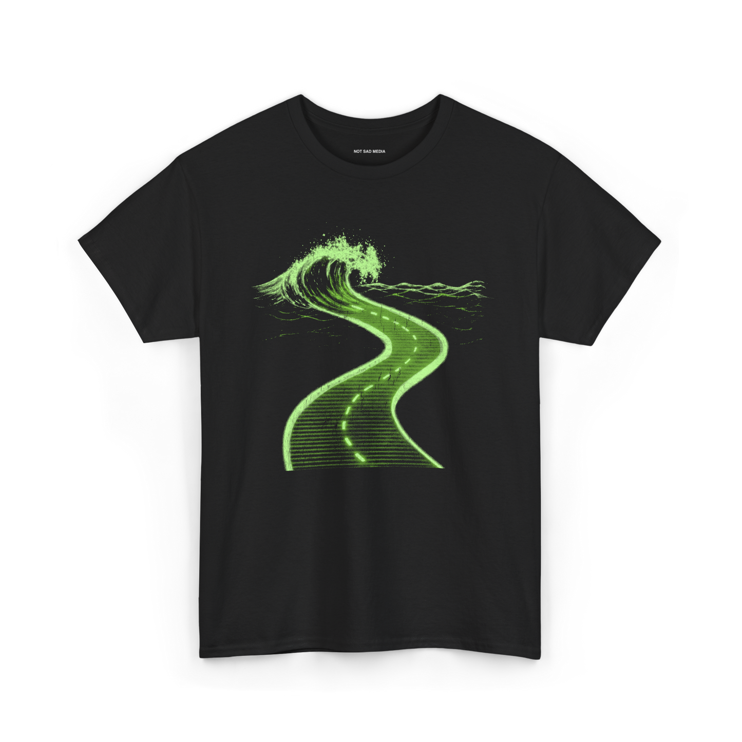 Neon Road Wave T-Shirt