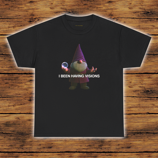 I Been Having Visions Gnome Brother T-Shirt (Multiple Color Variations)